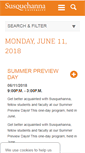 Mobile Screenshot of events.susqu.edu